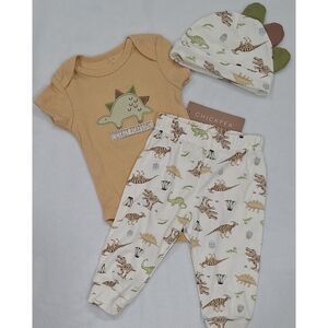 Chick Pea Dinosaur Print Matching Set